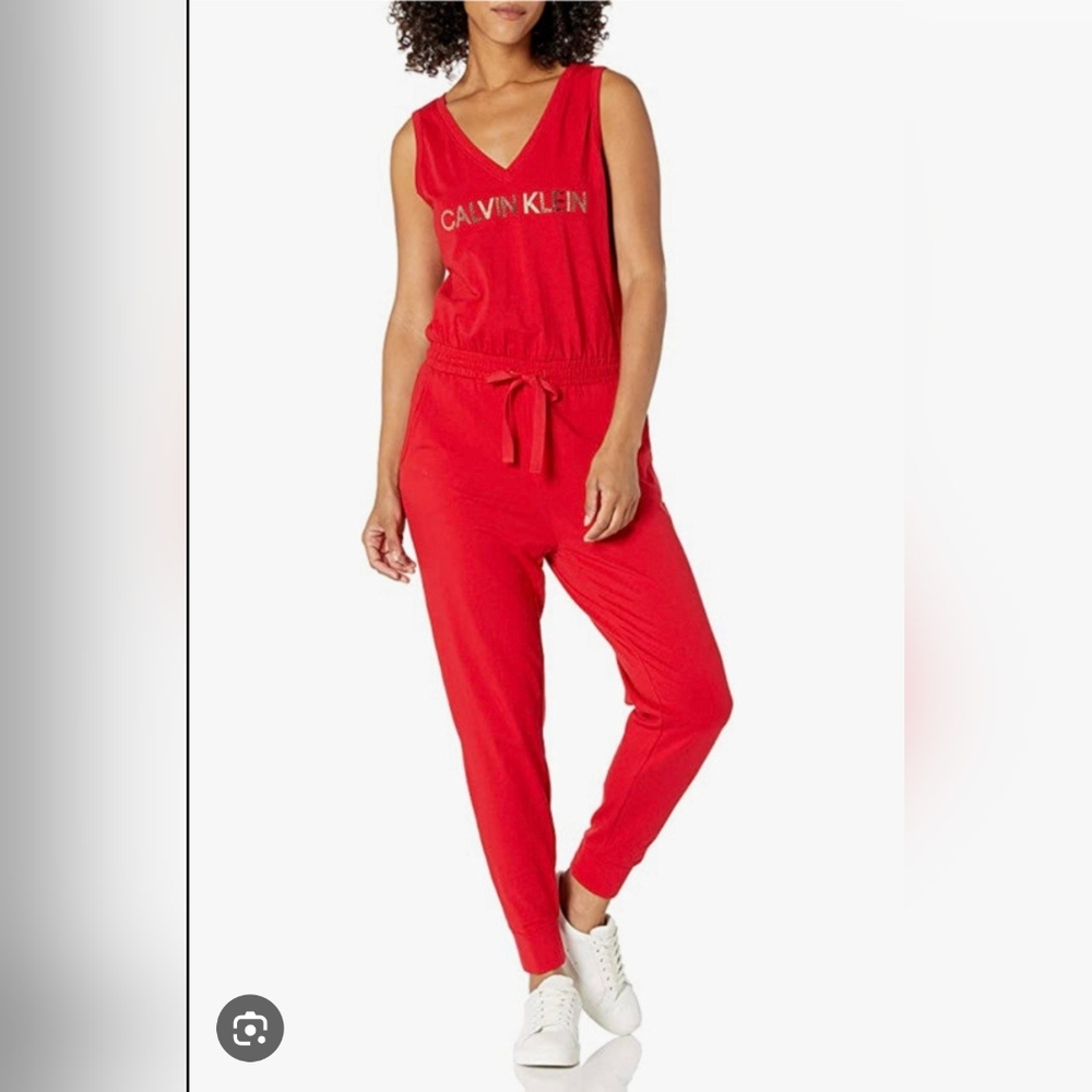 Calvin Klein Bold Red Jumpsuit